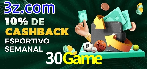 10% de bônus de cashback na 30Game