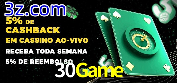 Promoções do cassino ao Vivo 30Game
